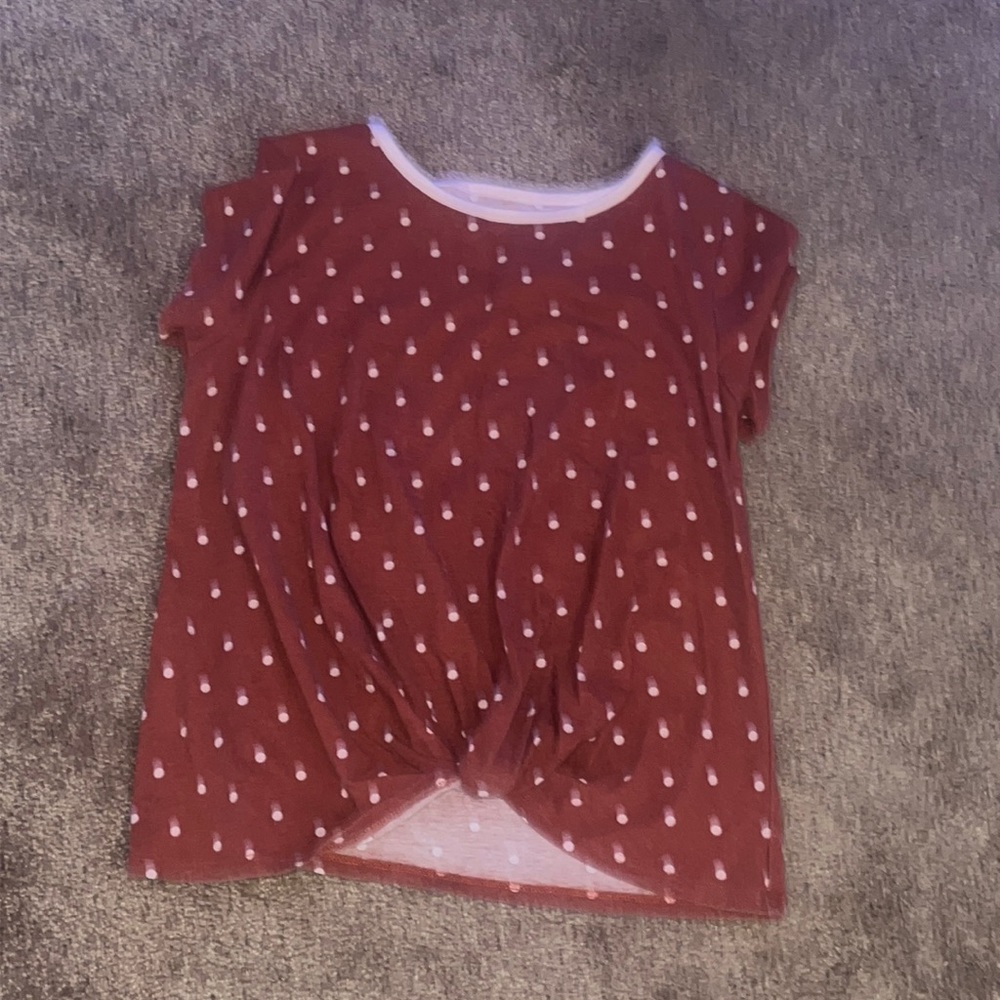 Gently used polka dot shirt